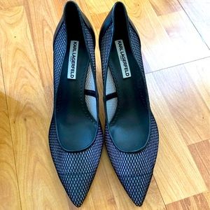 Karl Laggerfeld Leather heels 9,5